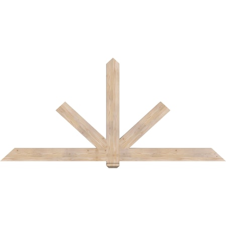 Ekena Millwork Kennewick Smooth Timber Gable Bracket, Douglas Fir, 96"W x 44"H x 3 1/2"D x 5 1/2"F, 11/12 Pitch GBW096X44X0406KEN00SDF